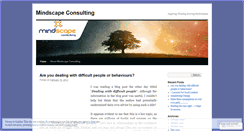 Desktop Screenshot of mindscapeconsulting.wordpress.com