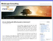 Tablet Screenshot of mindscapeconsulting.wordpress.com