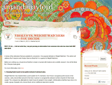 Tablet Screenshot of amandahayford.wordpress.com