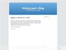 Tablet Screenshot of nimbycjam.wordpress.com