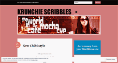 Desktop Screenshot of krunchie.wordpress.com