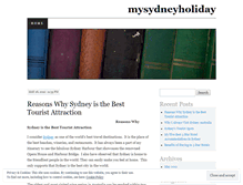 Tablet Screenshot of mysydneyholiday.wordpress.com