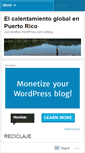 Mobile Screenshot of calentamientoglobalpr.wordpress.com