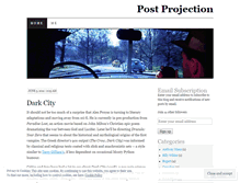 Tablet Screenshot of postprojection.wordpress.com