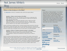 Tablet Screenshot of notjameswhite.wordpress.com