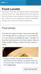 Mobile Screenshot of foodlunatic.wordpress.com