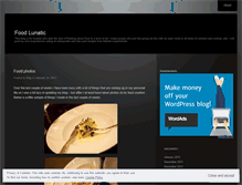 Tablet Screenshot of foodlunatic.wordpress.com