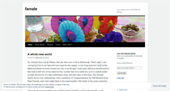 Desktop Screenshot of famale.wordpress.com