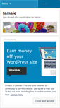 Mobile Screenshot of famale.wordpress.com