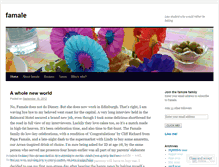 Tablet Screenshot of famale.wordpress.com