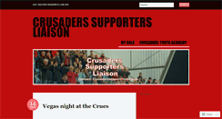 Desktop Screenshot of crusaderssupport.wordpress.com