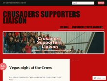 Tablet Screenshot of crusaderssupport.wordpress.com
