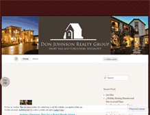 Tablet Screenshot of donjohnsonrealtygroup.wordpress.com