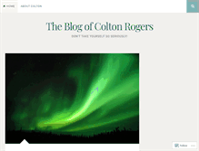 Tablet Screenshot of coltonrogers.wordpress.com