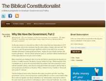 Tablet Screenshot of biblicalconstitutionalist.wordpress.com