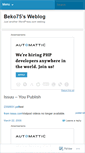 Mobile Screenshot of beko75.wordpress.com