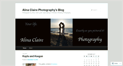 Desktop Screenshot of alinaclairephotography.wordpress.com