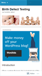 Mobile Screenshot of birthdefecttesting.wordpress.com