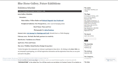 Desktop Screenshot of bluehorsegalleryfutureshows.wordpress.com