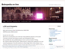 Tablet Screenshot of bobopedia.wordpress.com