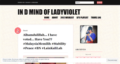 Desktop Screenshot of ladyvthoughts.wordpress.com