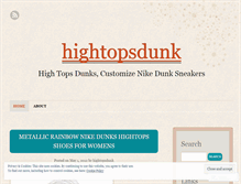 Tablet Screenshot of hightopsdunk.wordpress.com