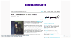 Desktop Screenshot of girlgermsradio.wordpress.com