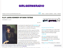 Tablet Screenshot of girlgermsradio.wordpress.com