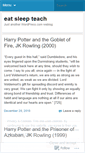 Mobile Screenshot of eatsleepteach.wordpress.com