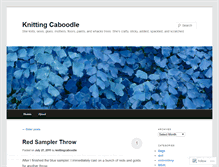 Tablet Screenshot of knittingcaboodle.wordpress.com