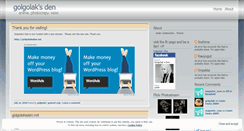 Desktop Screenshot of golgolaksden.wordpress.com