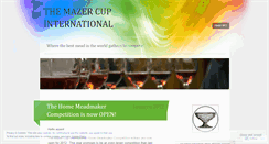 Desktop Screenshot of mazercup.wordpress.com