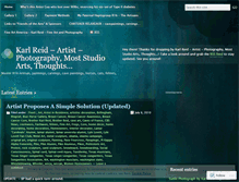Tablet Screenshot of karlreidartist.wordpress.com