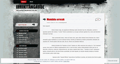 Desktop Screenshot of irrikitangaude.wordpress.com