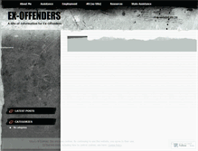 Tablet Screenshot of exoffenders.wordpress.com