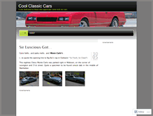 Tablet Screenshot of coolclassiccars.wordpress.com