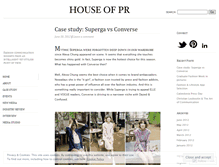 Tablet Screenshot of houseofpr.wordpress.com