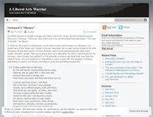 Tablet Screenshot of liberalartswarrior.wordpress.com