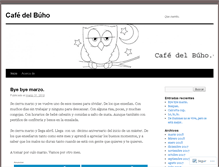 Tablet Screenshot of cafedelbuho.wordpress.com