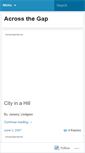 Mobile Screenshot of acrossthegap.wordpress.com