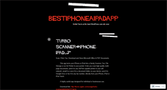 Desktop Screenshot of bestiphoneaipadapp.wordpress.com