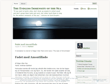Tablet Screenshot of endlessimmensity.wordpress.com
