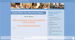 Desktop Screenshot of oaktonstakewomensconference2012.wordpress.com