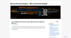 Desktop Screenshot of csaszarpeter.wordpress.com