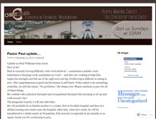 Tablet Screenshot of christcenterupdates.wordpress.com