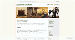 Desktop Screenshot of minimallynotorious.wordpress.com