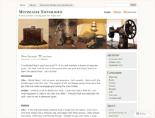 Tablet Screenshot of minimallynotorious.wordpress.com