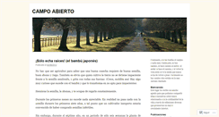 Desktop Screenshot of campoabierto.wordpress.com