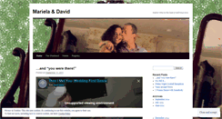 Desktop Screenshot of marielaanddavid.wordpress.com