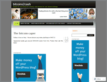 Tablet Screenshot of bitcoins2cash.wordpress.com